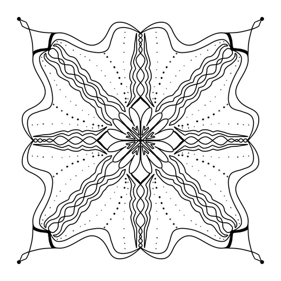 Adult Mandala Coloring Book, Therapeutic Coloring Book, Mindful Coloring Book - Picture 4 of 9